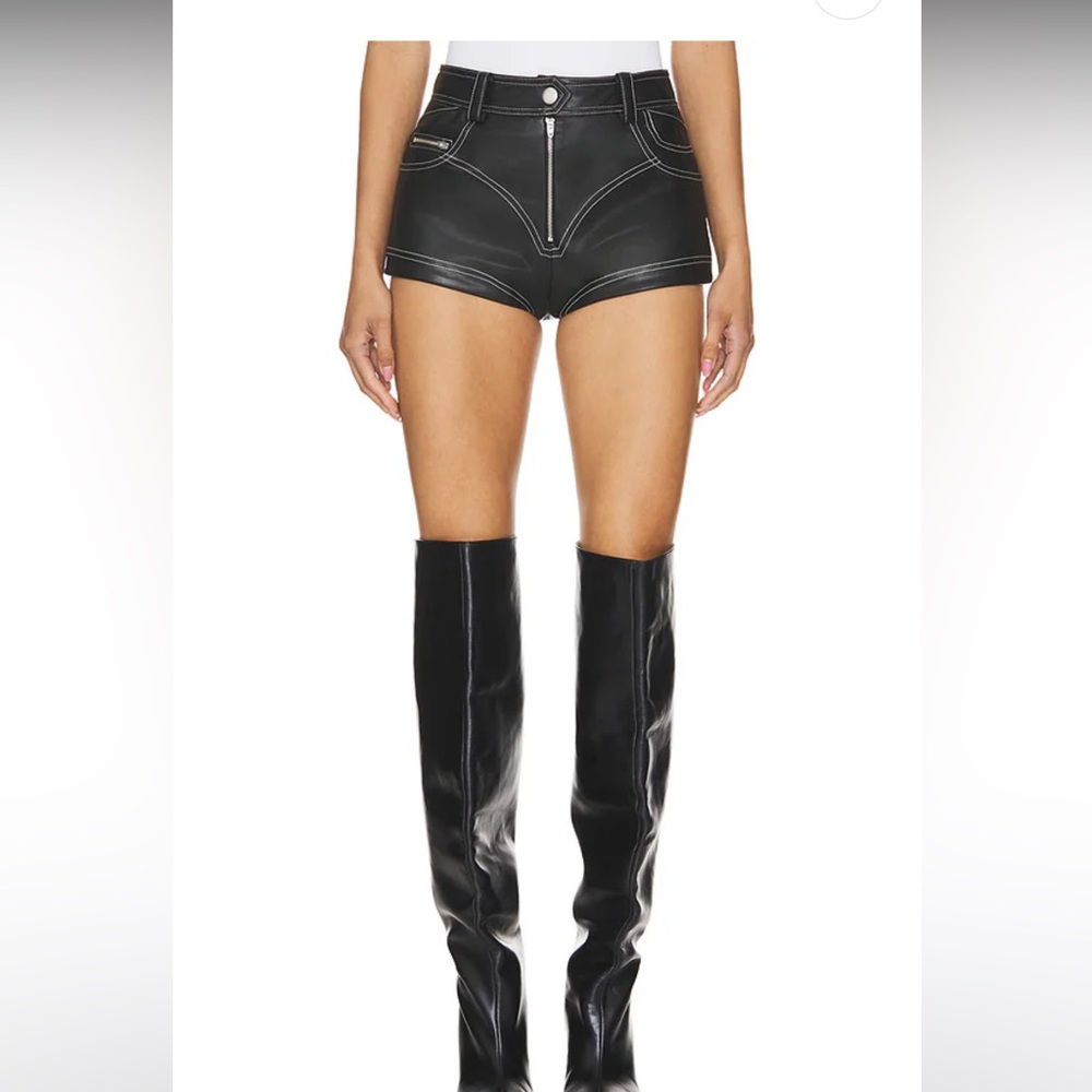Faux leather shorts BNWT